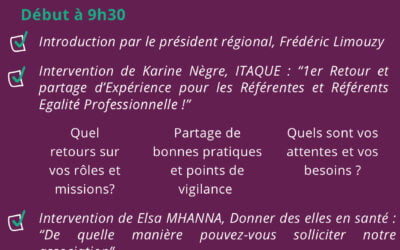Journée référents égalité ANFH